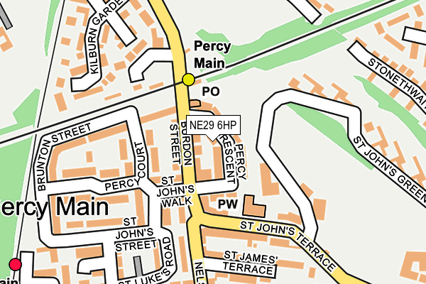 NE29 6HP map - OS OpenMap – Local (Ordnance Survey) NE29 6HP map - OS OpenMap – Local (Ordnance Survey)