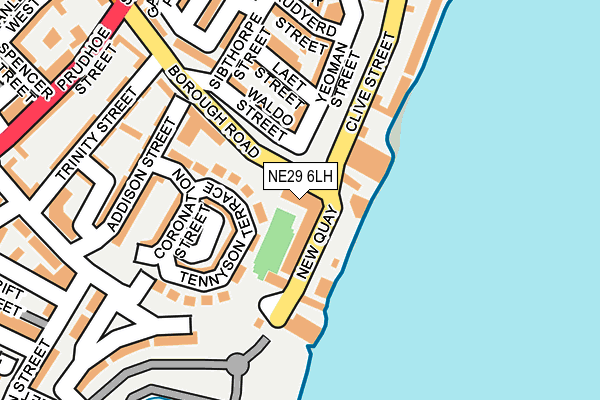 NE29 6LH map - OS OpenMap – Local (Ordnance Survey) NE29 6LH map - OS OpenMap – Local (Ordnance Survey)