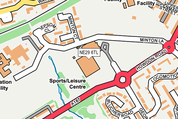 NE29 6TL map - OS OpenMap – Local (Ordnance Survey) NE29 6TL map - OS OpenMap – Local (Ordnance Survey)