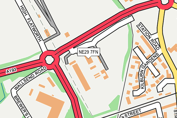 NE29 7FN map - OS OpenMap – Local (Ordnance Survey) NE29 7FN map - OS OpenMap – Local (Ordnance Survey)