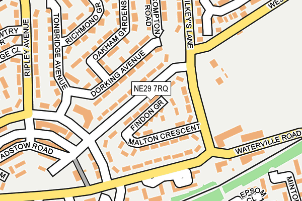 NE29 7RQ map - OS OpenMap – Local (Ordnance Survey) NE29 7RQ map - OS OpenMap – Local (Ordnance Survey)