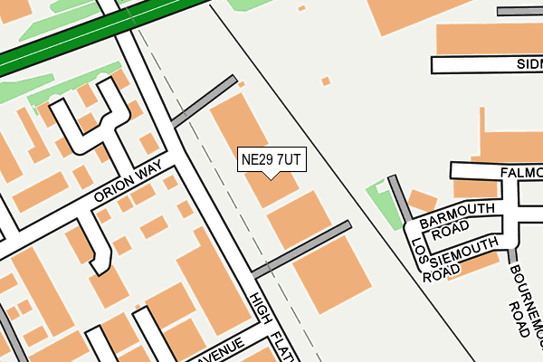 NE29 7UT map - OS OpenMap – Local (Ordnance Survey) NE29 7UT map - OS OpenMap – Local (Ordnance Survey)