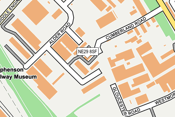 NE29 8SF map - OS OpenMap – Local (Ordnance Survey) NE29 8SF map - OS OpenMap – Local (Ordnance Survey)