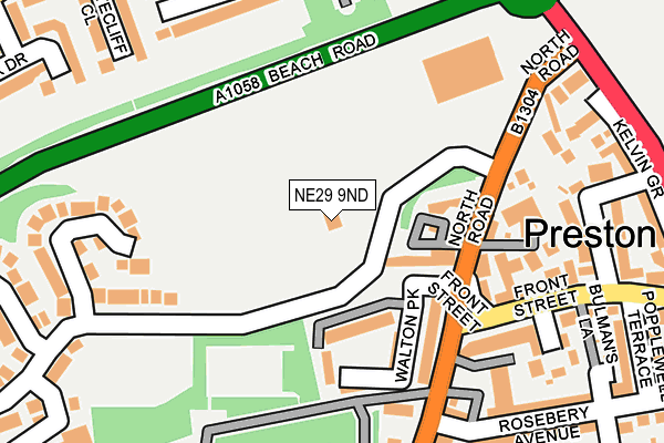 NE29 9ND map - OS OpenMap – Local (Ordnance Survey) NE29 9ND map - OS OpenMap – Local (Ordnance Survey)