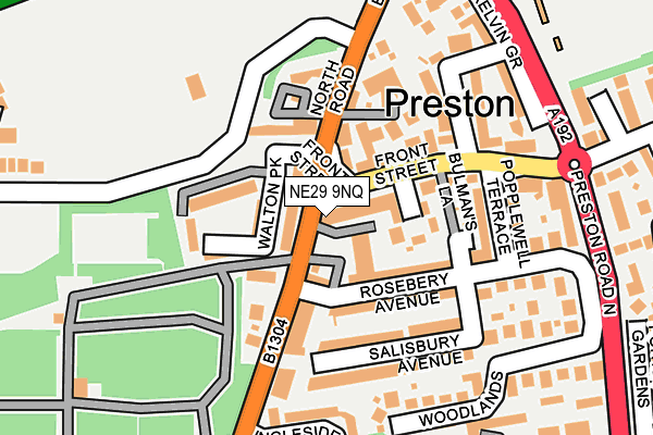 NE29 9NQ map - OS OpenMap – Local (Ordnance Survey) NE29 9NQ map - OS OpenMap – Local (Ordnance Survey)