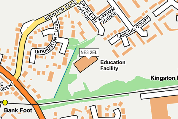 NE3 2EL map - OS OpenMap – Local (Ordnance Survey) NE3 2EL map - OS OpenMap – Local (Ordnance Survey)