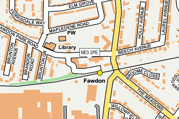 NE3 2PE map - OS OpenMap – Local (Ordnance Survey) NE3 2PE map - OS OpenMap – Local (Ordnance Survey)