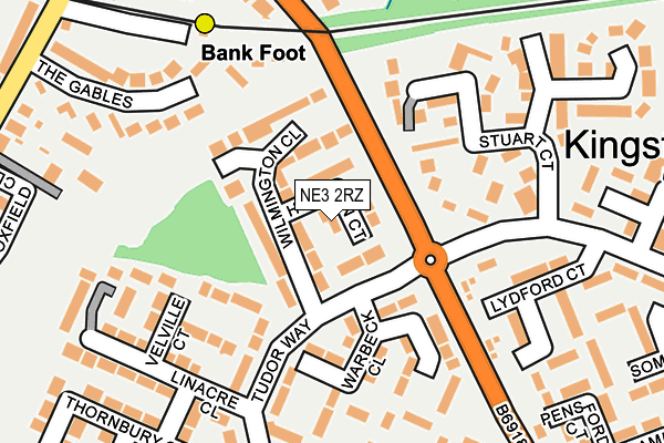 NE3 2RZ map - OS OpenMap – Local (Ordnance Survey) NE3 2RZ map - OS OpenMap – Local (Ordnance Survey)