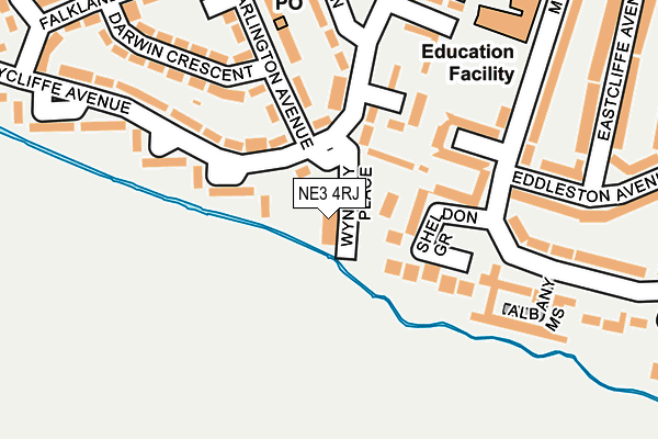 NE3 4RJ map - OS OpenMap – Local (Ordnance Survey) NE3 4RJ map - OS OpenMap – Local (Ordnance Survey)