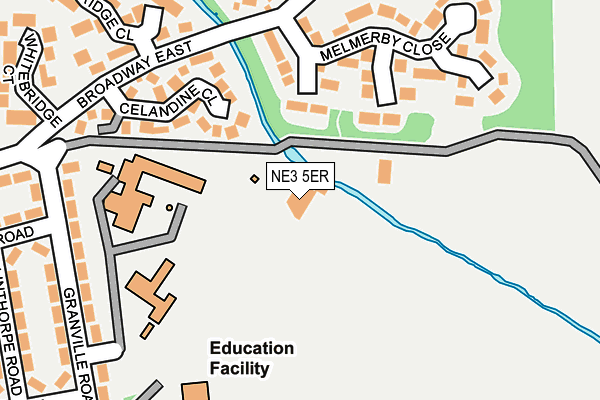NE3 5ER map - OS OpenMap – Local (Ordnance Survey) NE3 5ER map - OS OpenMap – Local (Ordnance Survey)