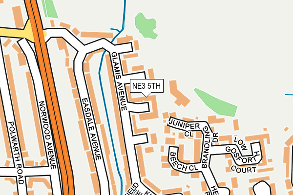NE3 5TH map - OS OpenMap – Local (Ordnance Survey) NE3 5TH map - OS OpenMap – Local (Ordnance Survey)