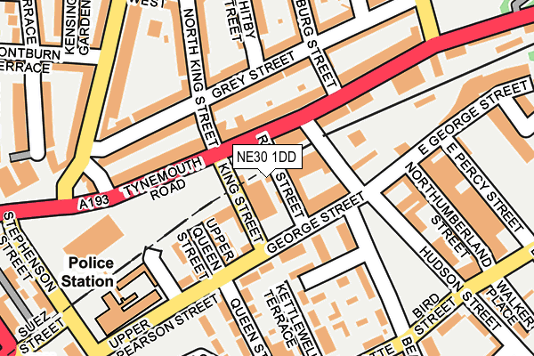 NE30 1DD map - OS OpenMap – Local (Ordnance Survey) NE30 1DD map - OS OpenMap – Local (Ordnance Survey)