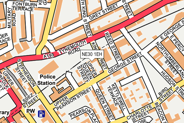 NE30 1EH map - OS OpenMap – Local (Ordnance Survey)