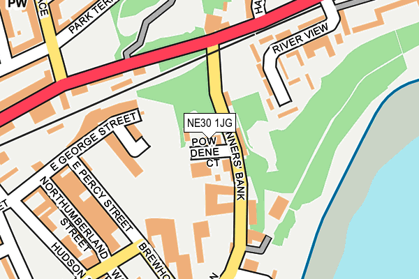 NE30 1JG map - OS OpenMap – Local (Ordnance Survey) NE30 1JG map - OS OpenMap – Local (Ordnance Survey)