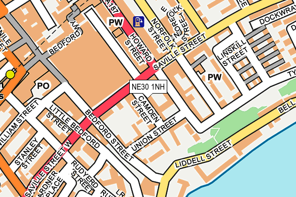 NE30 1NH map - OS OpenMap – Local (Ordnance Survey) NE30 1NH map - OS OpenMap – Local (Ordnance Survey)