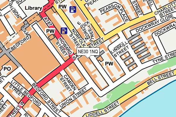 NE30 1NQ map - OS OpenMap – Local (Ordnance Survey) NE30 1NQ map - OS OpenMap – Local (Ordnance Survey)
