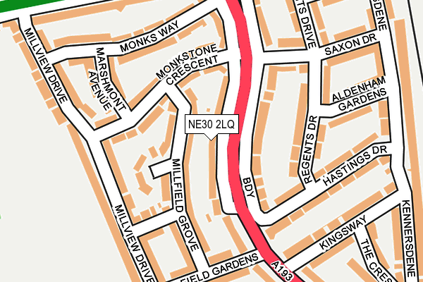 NE30 2LQ map - OS OpenMap – Local (Ordnance Survey) NE30 2LQ map - OS OpenMap – Local (Ordnance Survey)