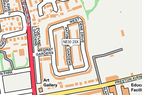 NE30 2SX map - OS OpenMap – Local (Ordnance Survey) NE30 2SX map - OS OpenMap – Local (Ordnance Survey)