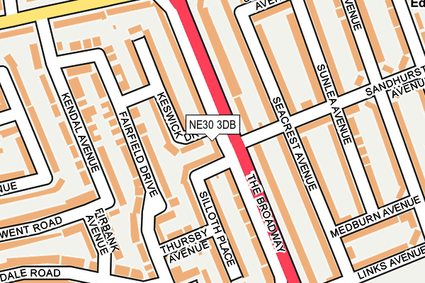 NE30 3DB map - OS OpenMap – Local (Ordnance Survey) NE30 3DB map - OS OpenMap – Local (Ordnance Survey)