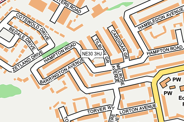 NE30 3HJ map - OS OpenMap – Local (Ordnance Survey) NE30 3HJ map - OS OpenMap – Local (Ordnance Survey)