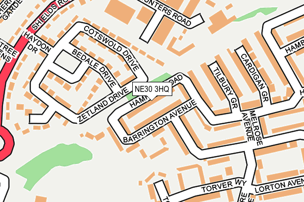 NE30 3HQ map - OS OpenMap – Local (Ordnance Survey) NE30 3HQ map - OS OpenMap – Local (Ordnance Survey)