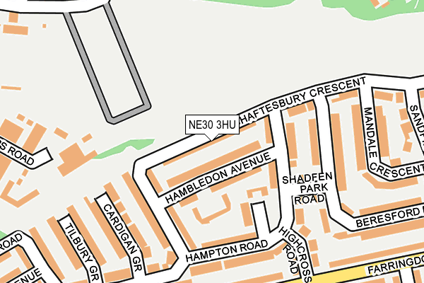 NE30 3HU map - OS OpenMap – Local (Ordnance Survey) NE30 3HU map - OS OpenMap – Local (Ordnance Survey)