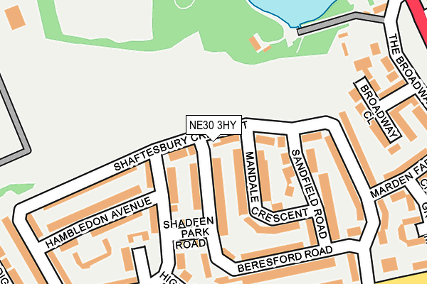 NE30 3HY map - OS OpenMap – Local (Ordnance Survey) NE30 3HY map - OS OpenMap – Local (Ordnance Survey)