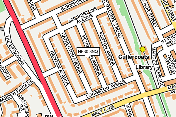 NE30 3NQ map - OS OpenMap – Local (Ordnance Survey) NE30 3NQ map - OS OpenMap – Local (Ordnance Survey)