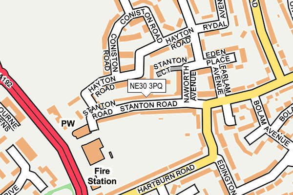 NE30 3PQ map - OS OpenMap – Local (Ordnance Survey) NE30 3PQ map - OS OpenMap – Local (Ordnance Survey)