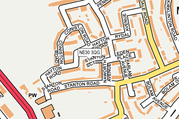 NE30 3QG map - OS OpenMap – Local (Ordnance Survey) NE30 3QG map - OS OpenMap – Local (Ordnance Survey)