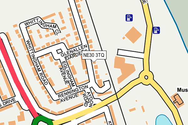 NE30 3TQ map - OS OpenMap – Local (Ordnance Survey) NE30 3TQ map - OS OpenMap – Local (Ordnance Survey)