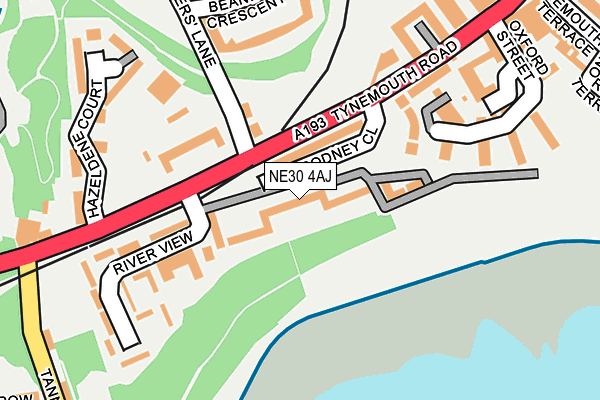 NE30 4AJ map - OS OpenMap – Local (Ordnance Survey) NE30 4AJ map - OS OpenMap – Local (Ordnance Survey)