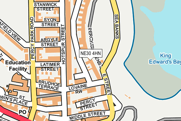 NE30 4HN map - OS OpenMap – Local (Ordnance Survey) NE30 4HN map - OS OpenMap – Local (Ordnance Survey)