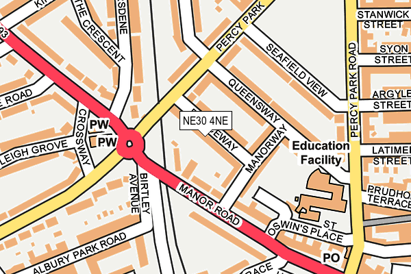 NE30 4NE map - OS OpenMap – Local (Ordnance Survey) NE30 4NE map - OS OpenMap – Local (Ordnance Survey)
