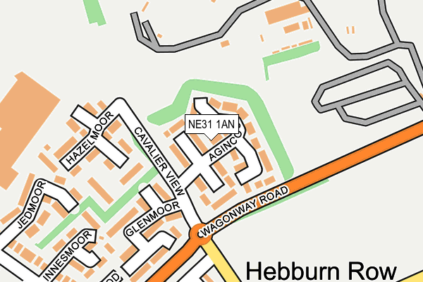 NE31 1AN map - OS OpenMap – Local (Ordnance Survey)
