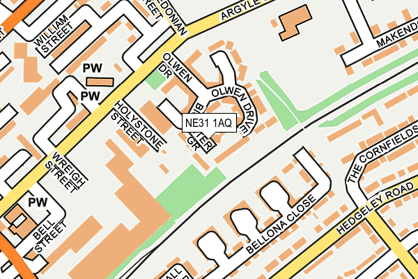 NE31 1AQ map - OS OpenMap – Local (Ordnance Survey) NE31 1AQ map - OS OpenMap – Local (Ordnance Survey)