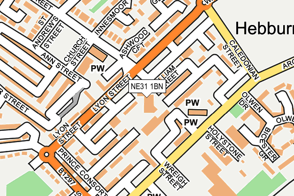 NE31 1BN map - OS OpenMap – Local (Ordnance Survey) NE31 1BN map - OS OpenMap – Local (Ordnance Survey)