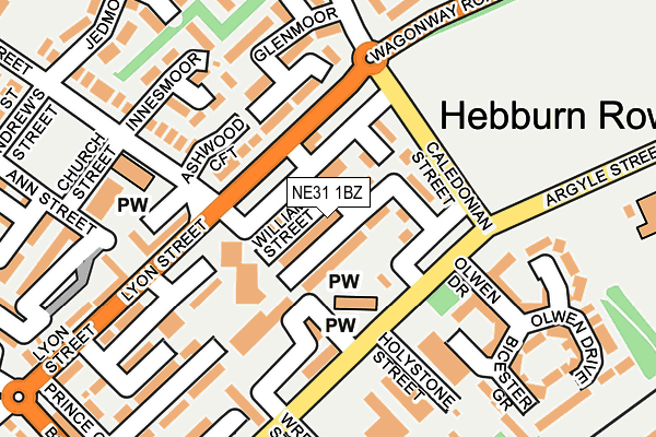 NE31 1BZ map - OS OpenMap – Local (Ordnance Survey) NE31 1BZ map - OS OpenMap – Local (Ordnance Survey)