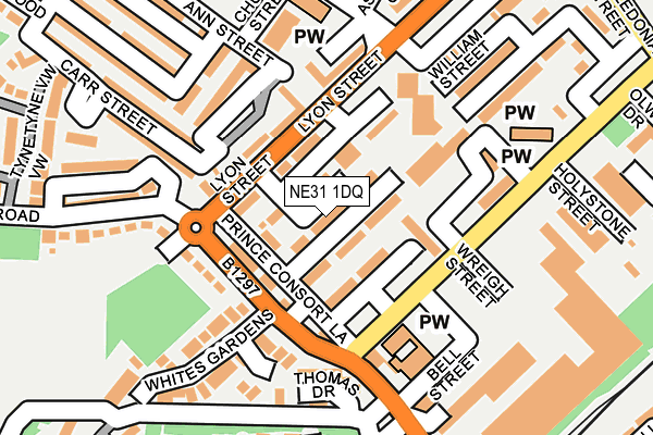 NE31 1DQ map - OS OpenMap – Local (Ordnance Survey) NE31 1DQ map - OS OpenMap – Local (Ordnance Survey)