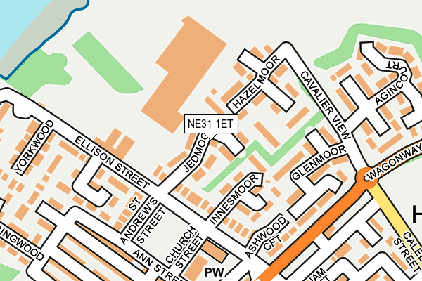NE31 1ET map - OS OpenMap – Local (Ordnance Survey) NE31 1ET map - OS OpenMap – Local (Ordnance Survey)