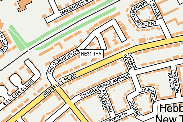 NE31 1HA map - OS OpenMap – Local (Ordnance Survey) NE31 1HA map - OS OpenMap – Local (Ordnance Survey)