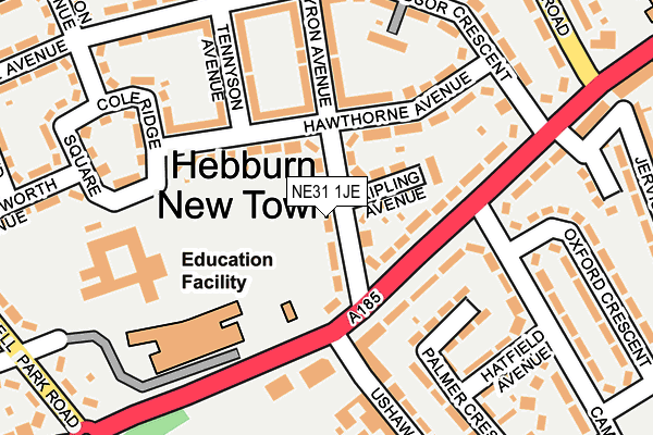 NE31 1JE map - OS OpenMap – Local (Ordnance Survey) NE31 1JE map - OS OpenMap – Local (Ordnance Survey)