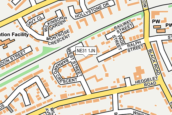 NE31 1JN map - OS OpenMap – Local (Ordnance Survey) NE31 1JN map - OS OpenMap – Local (Ordnance Survey)