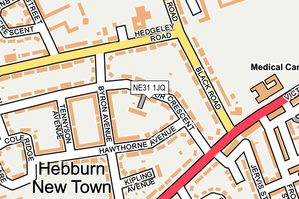 NE31 1JQ map - OS OpenMap – Local (Ordnance Survey) NE31 1JQ map - OS OpenMap – Local (Ordnance Survey)