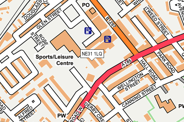 NE31 1LQ map - OS OpenMap – Local (Ordnance Survey)