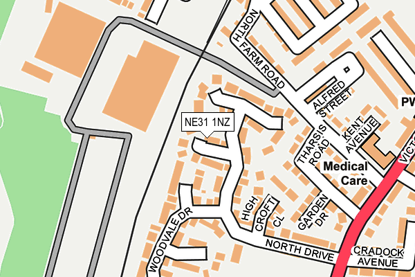 NE31 1NZ map - OS OpenMap – Local (Ordnance Survey) NE31 1NZ map - OS OpenMap – Local (Ordnance Survey)