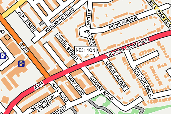 NE31 1QN map - OS OpenMap – Local (Ordnance Survey) NE31 1QN map - OS OpenMap – Local (Ordnance Survey)