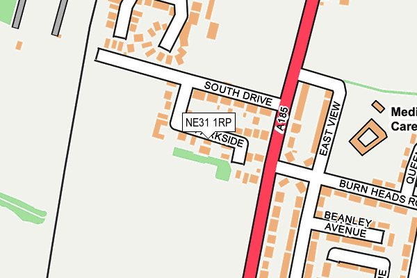 NE31 1RP map - OS OpenMap – Local (Ordnance Survey) NE31 1RP map - OS OpenMap – Local (Ordnance Survey)