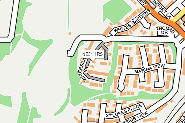 NE31 1RS map - OS OpenMap – Local (Ordnance Survey) NE31 1RS map - OS OpenMap – Local (Ordnance Survey)