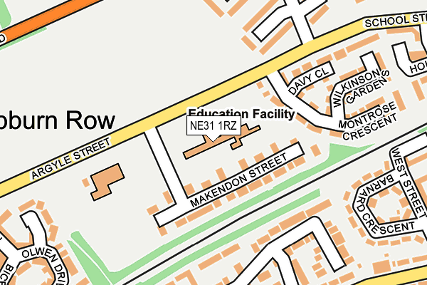NE31 1RZ map - OS OpenMap – Local (Ordnance Survey) NE31 1RZ map - OS OpenMap – Local (Ordnance Survey)